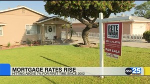 Mortgage Rates Hit Above 7% For The First Time Since 2002