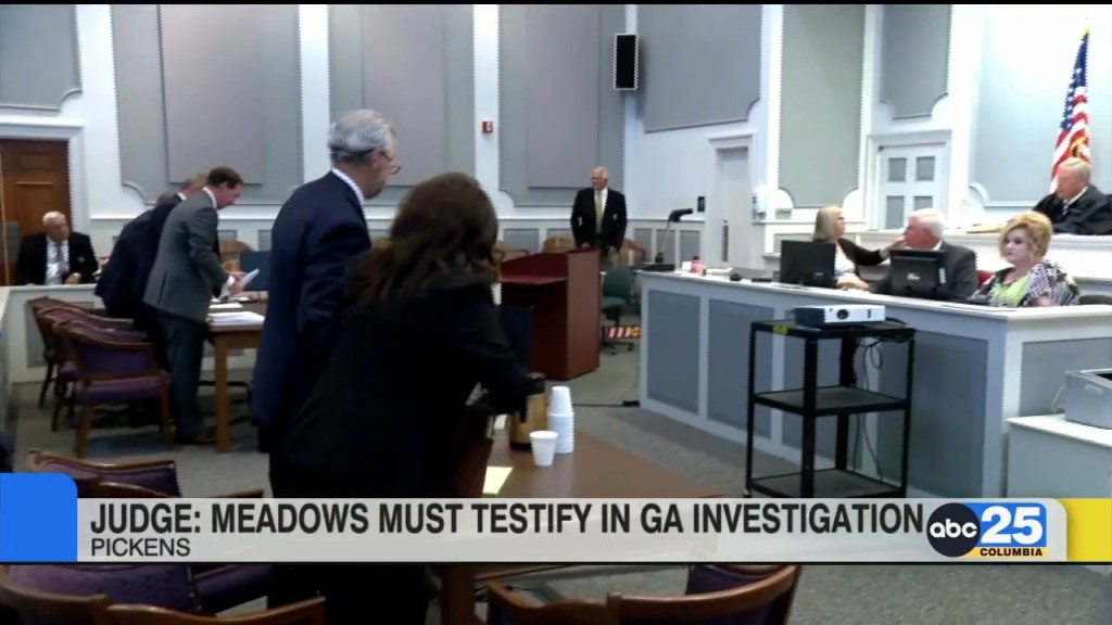 Judge: Meadows Must Testify Before Grand Jury