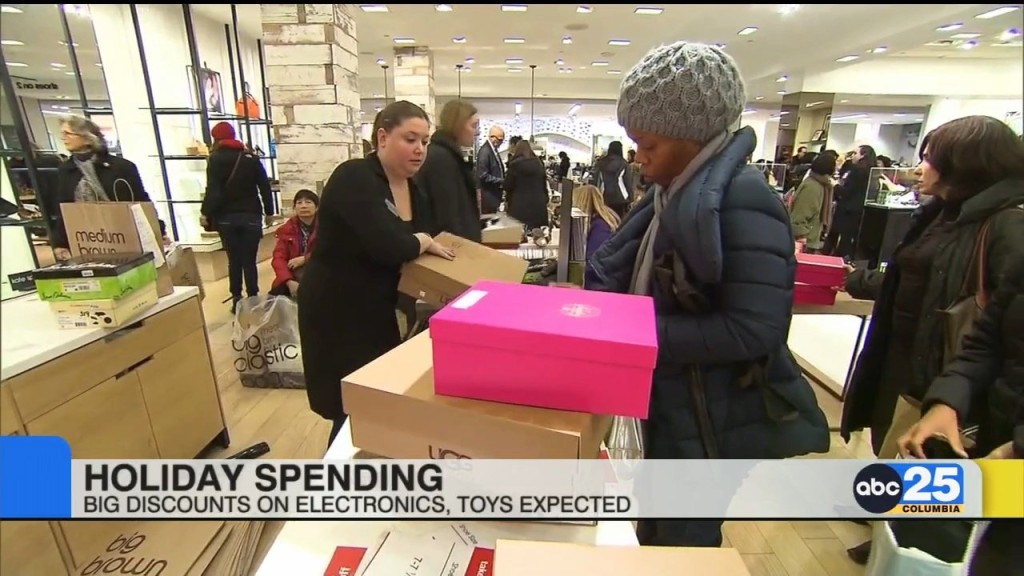 Holiday Spending Big Discounts On Electronics, Toys Expected