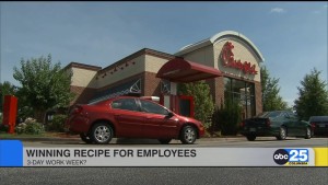 Chick Fil A 3 Day Work Week