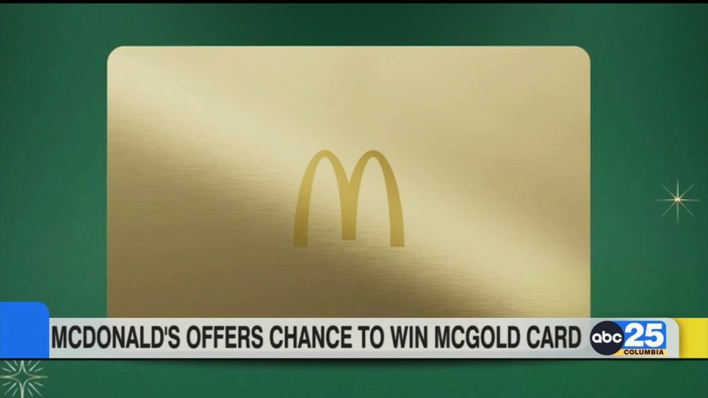 Mcdonald’s Offers Chance To Win Mcgold Card