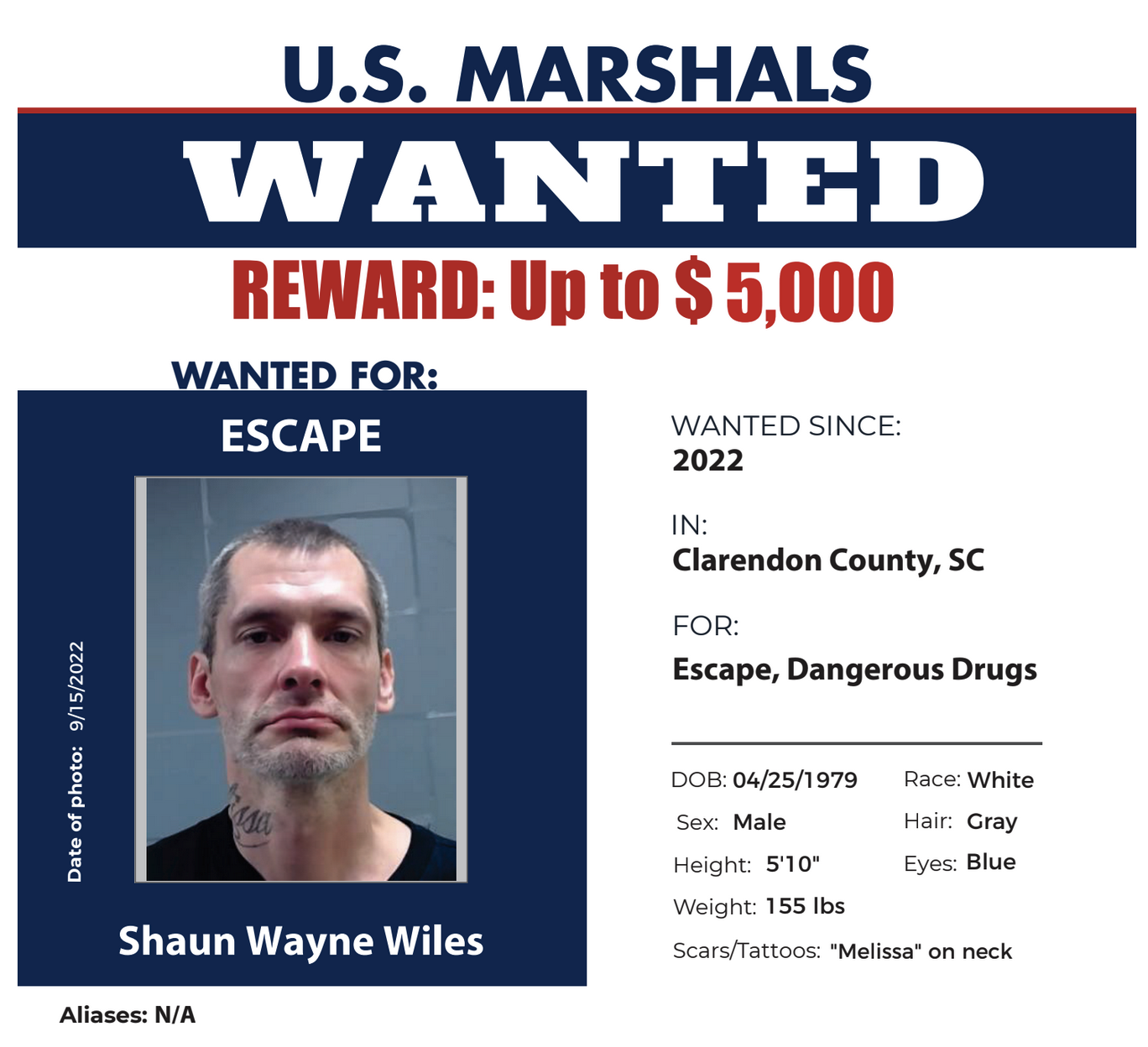Deputies searching for escaped inmate in Clarendon County
