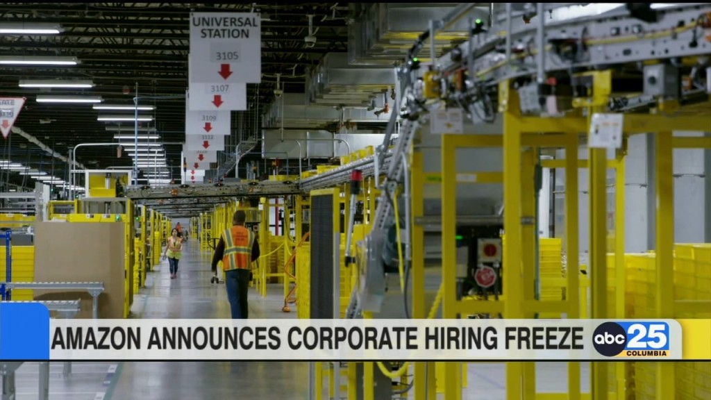 Amazon Announces Corporate Hiring Freeze