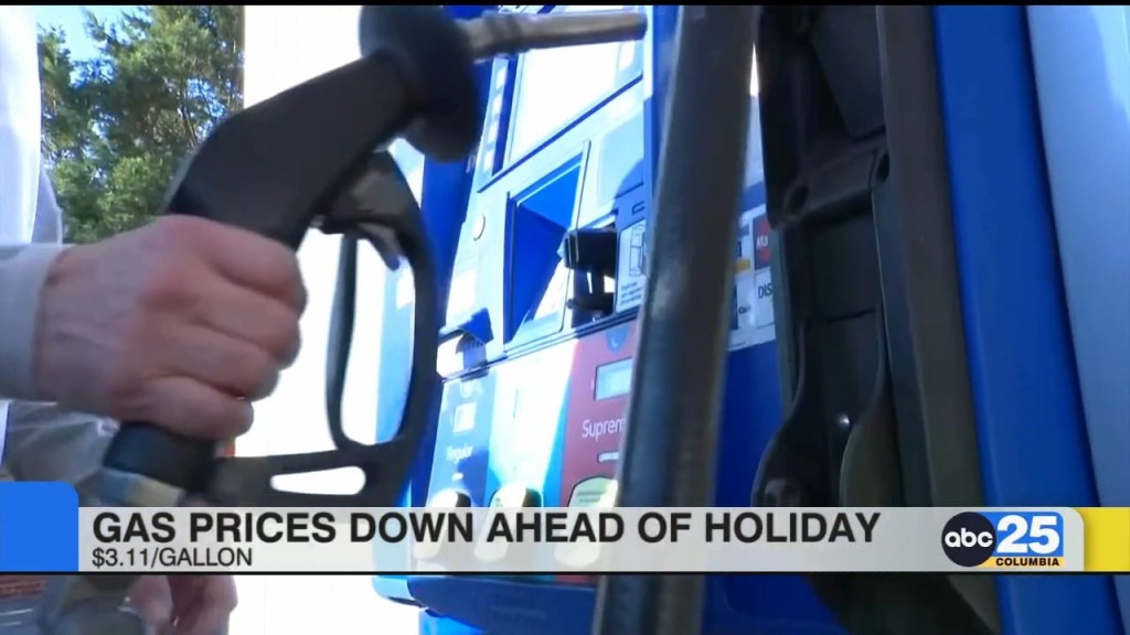 Gas Prices Down Ahead Of Holidays