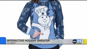 Interactive Holiday Pillsbury Sweater