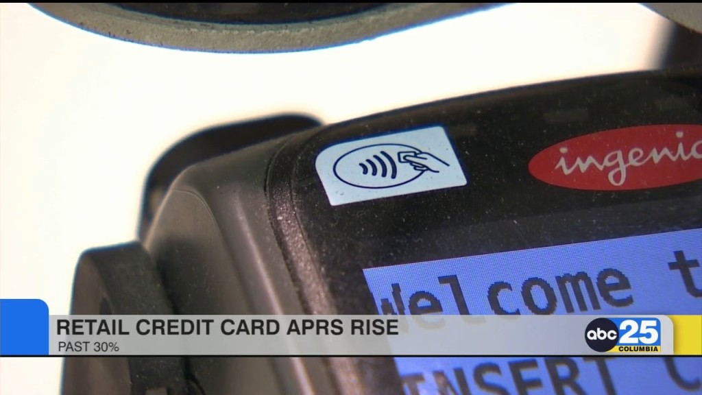 Retail Credit Card Apr Rise Past 30%