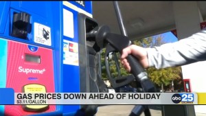 Gas Prices Down Ahead Of Holiday At $3.11/gallon