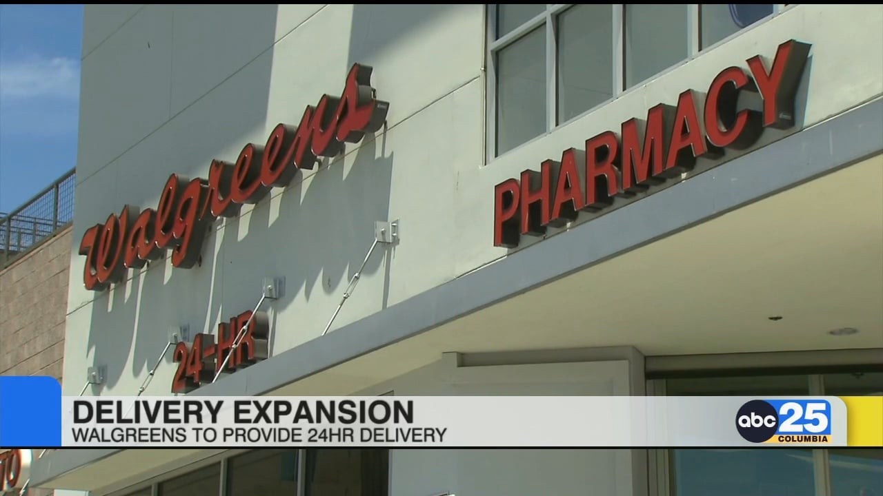 Walgreens expands to 24 hour delivery ABC Columbia