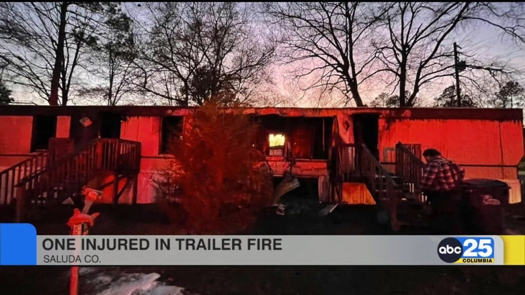 One Injured In Trailer Fire In Saluda Co.