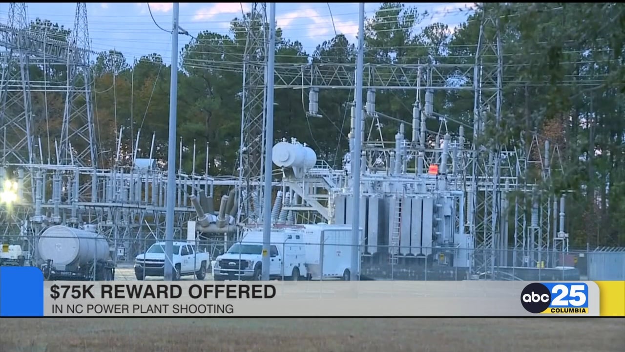 $75,000 reward offered in NC power plant shooting - ABC Columbia