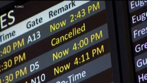 Flight Cancellations Expected Ahead Of Upcoming Severe Weather