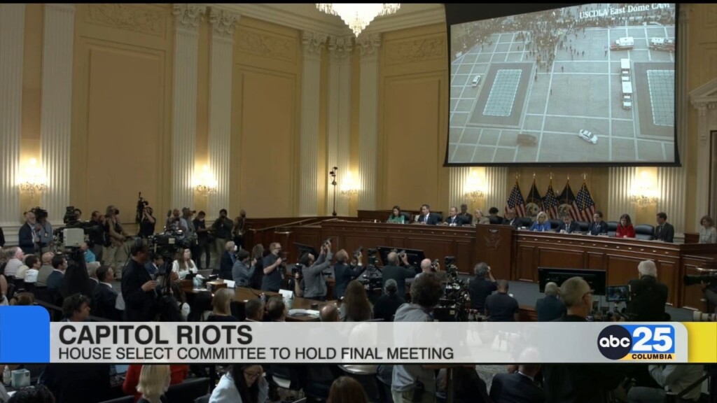 Capitol Riots House Select Committee To Hold Final Meeting