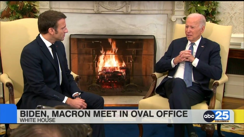 Biden, French President Macron Meet At White House