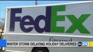 Winter Storm Delaying Holiday Packages