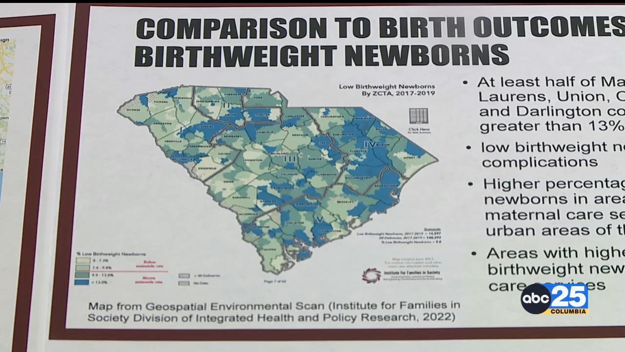 New Map Shows Maternity Deserts In South Carolina - ABC Columbia