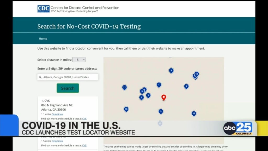 Cdc Launches Covid 19 Test Locator Website