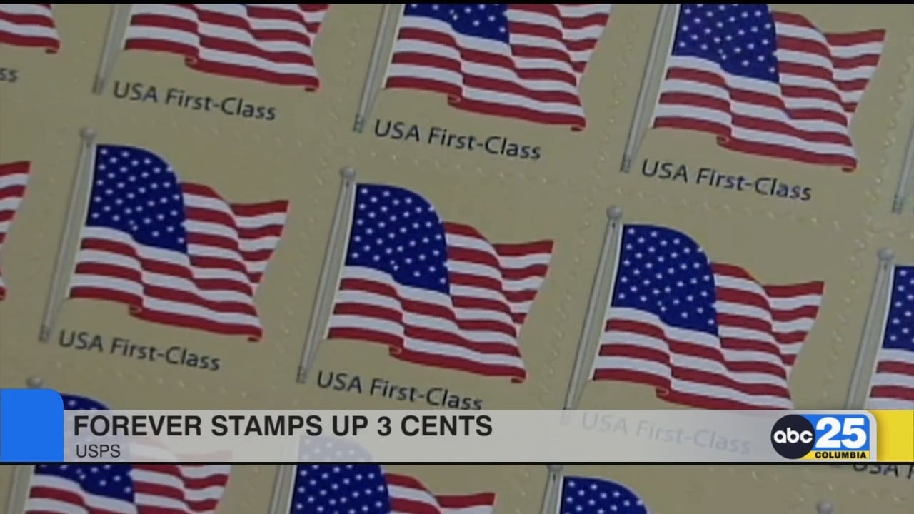 USPS Forever Stamp prices increase by 3 cents ABC Columbia
