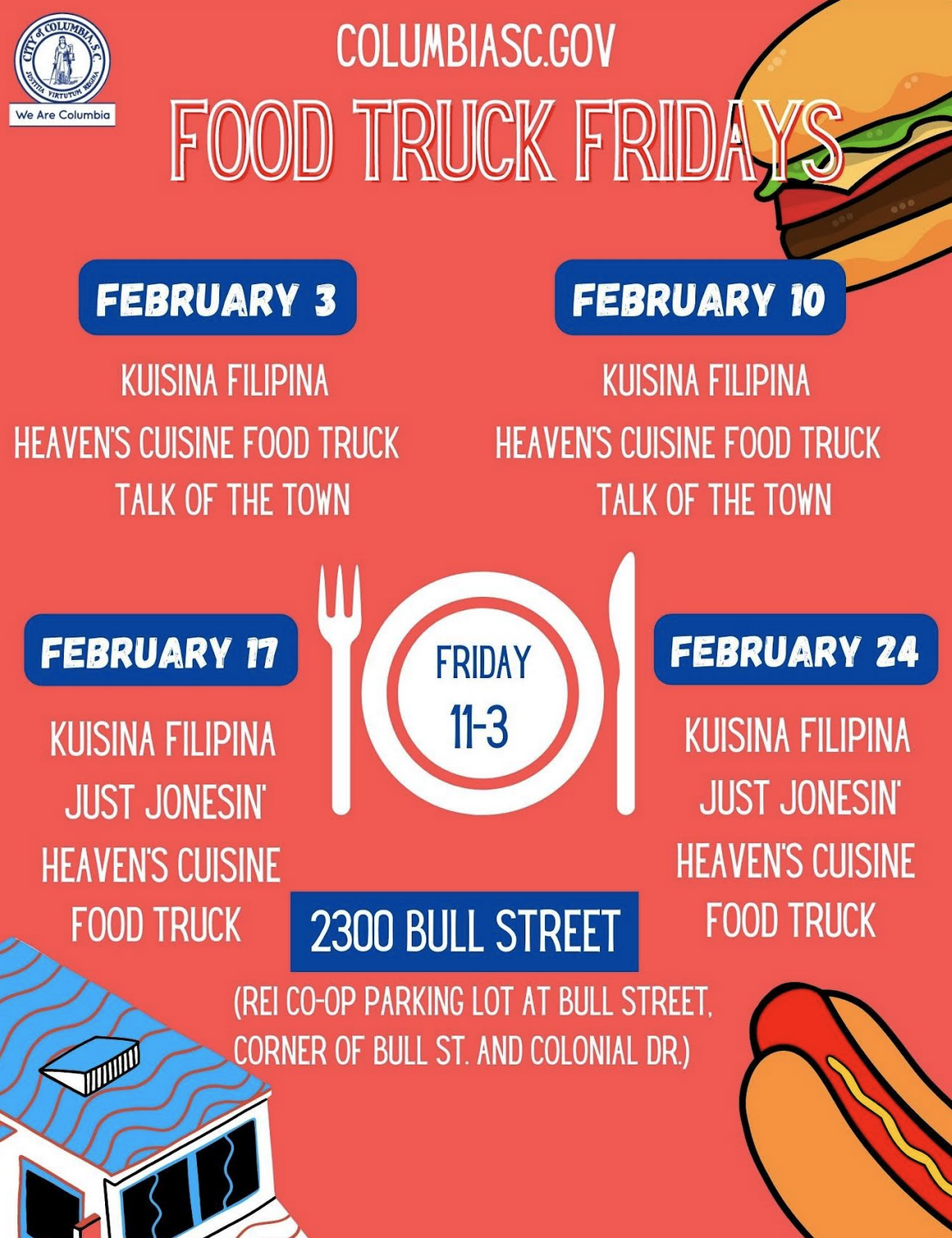 City's Food Truck Fridays brings back the flavor in February ABC Columbia