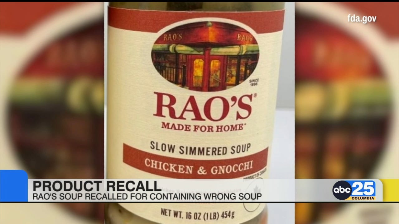 Rao's Chicken & Gnocchi soup recalled because it's actually vegetable  minestrone 