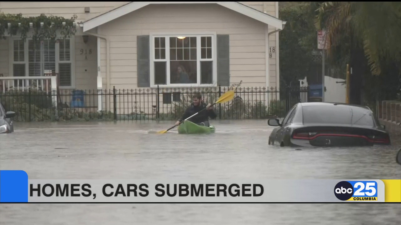 Mandatory evacuations in California as homes, cars submerged ABC Columbia