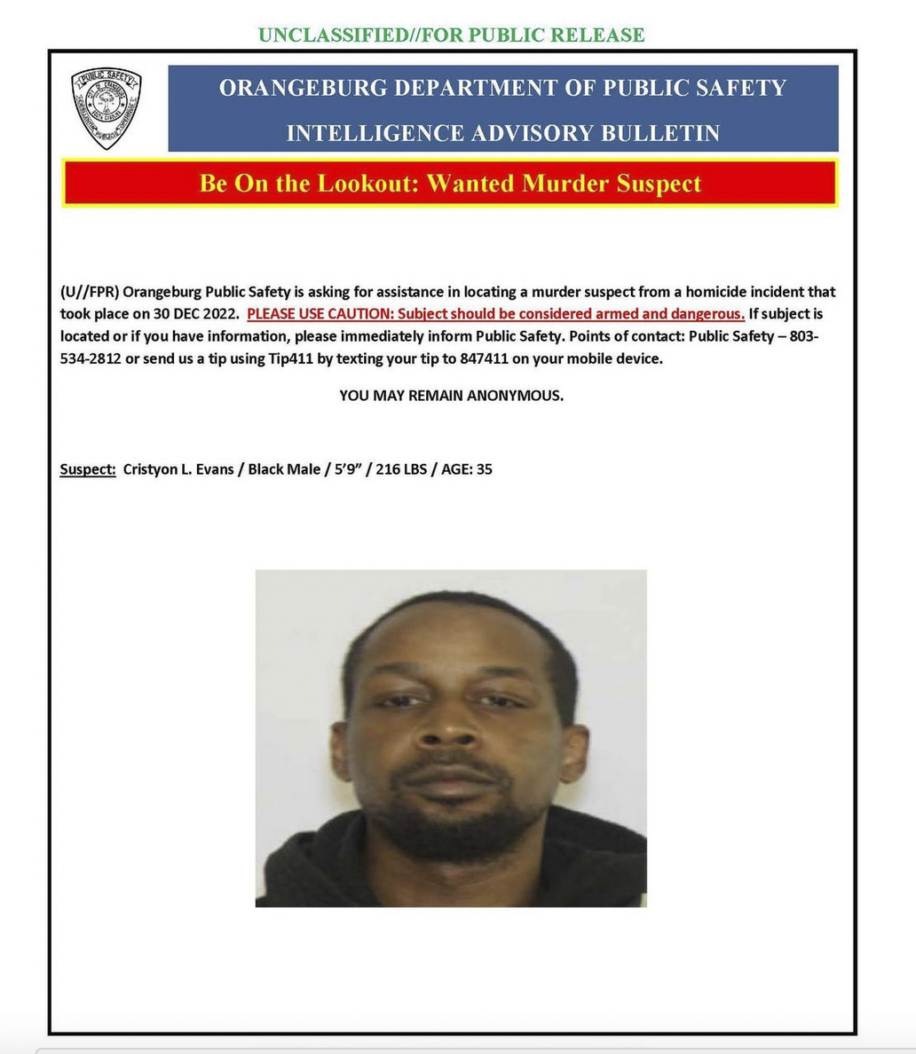 Orangeburg authorities searching for murder suspect abc columbia