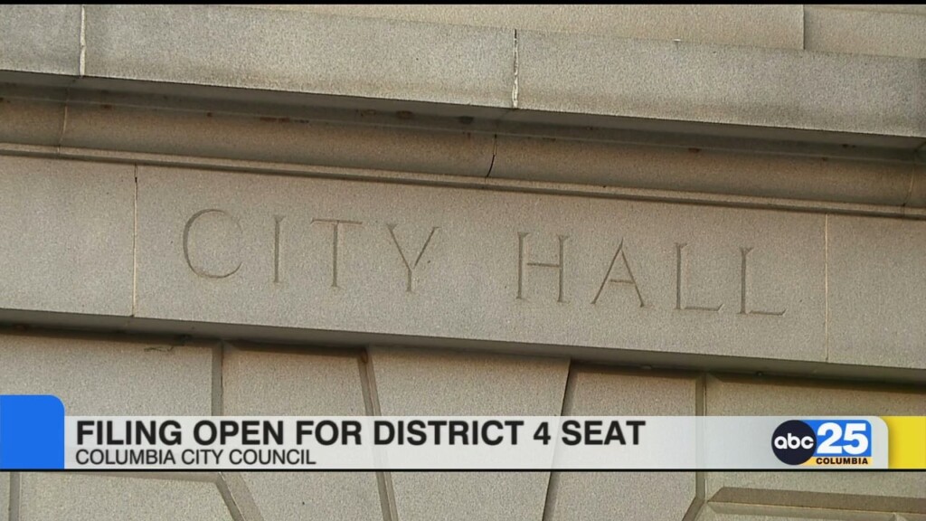 Filing Open For Columbia City Council District 4 Seat