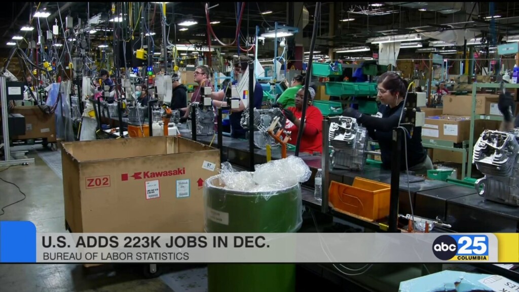 Bureau Of Labor Statistics: U.s. Added 223,000 Jobs December