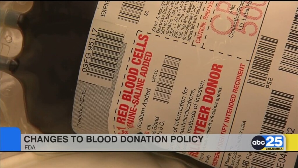 Fda: Blood Donation Policy To Undergo Changes