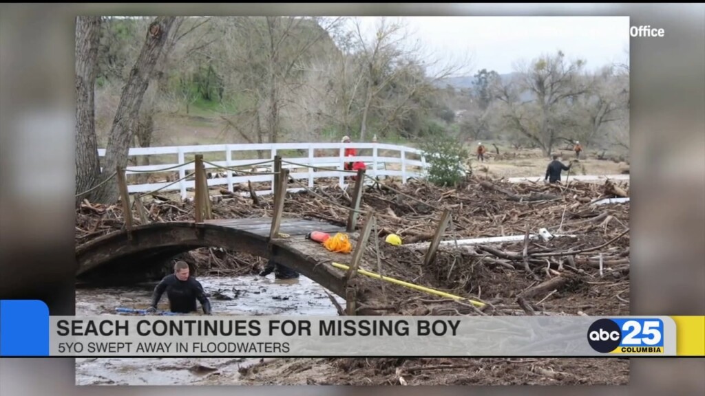 Search Continues For Missing 5 Year Old Swept Away In Floodwaters