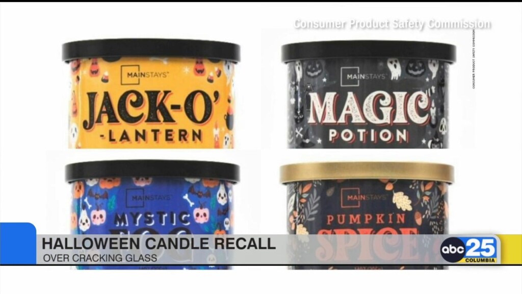 Halloween Candle Recall Over Cracking Glass