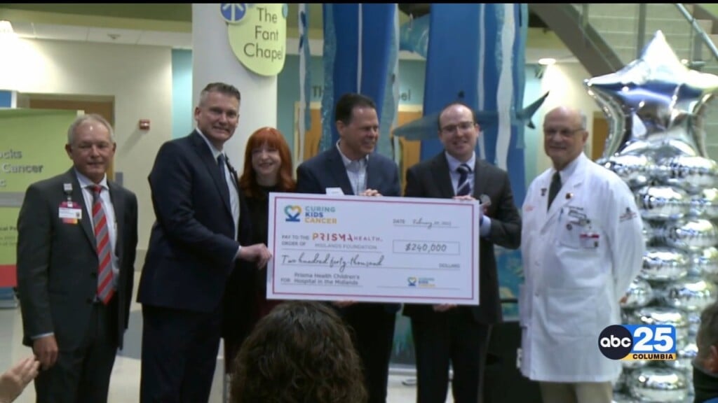 Prisma Health Children's Hospital Receives $1.2 Million From Non Profit To Help End Childhood Cancer