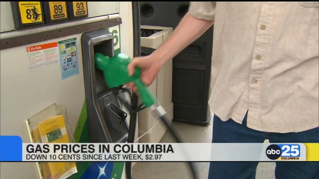 Gas Prices Decline 10 Cents In Columbia