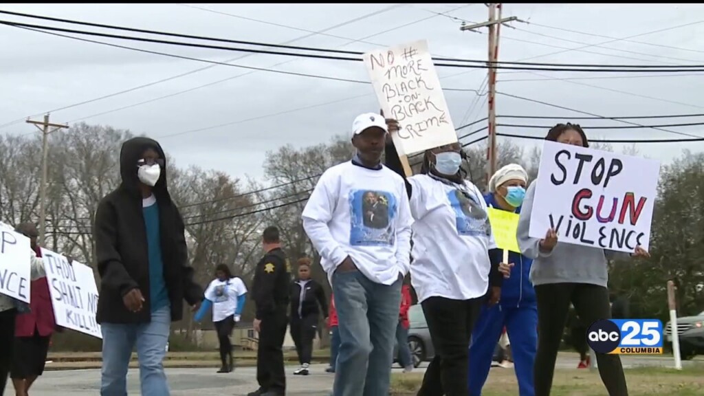 Remembrance Walk Held For Gun Violence Victim In Eastover