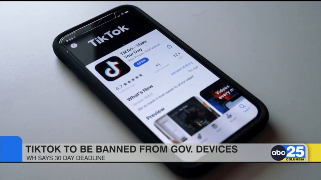 White House: Tiktok To Be Banned From Gov. Devices