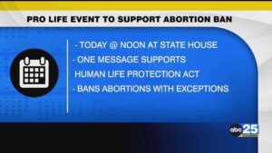 Advocates Gather At State House In Support Of New Abortion Ban Proposal