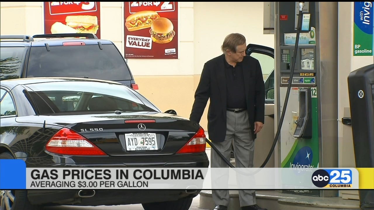 Columbia gas prices average $3.00 per gallon - ABC Columbia