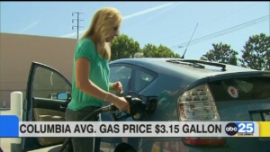 Columbia Average Gas Prices $3.15 / Gallon