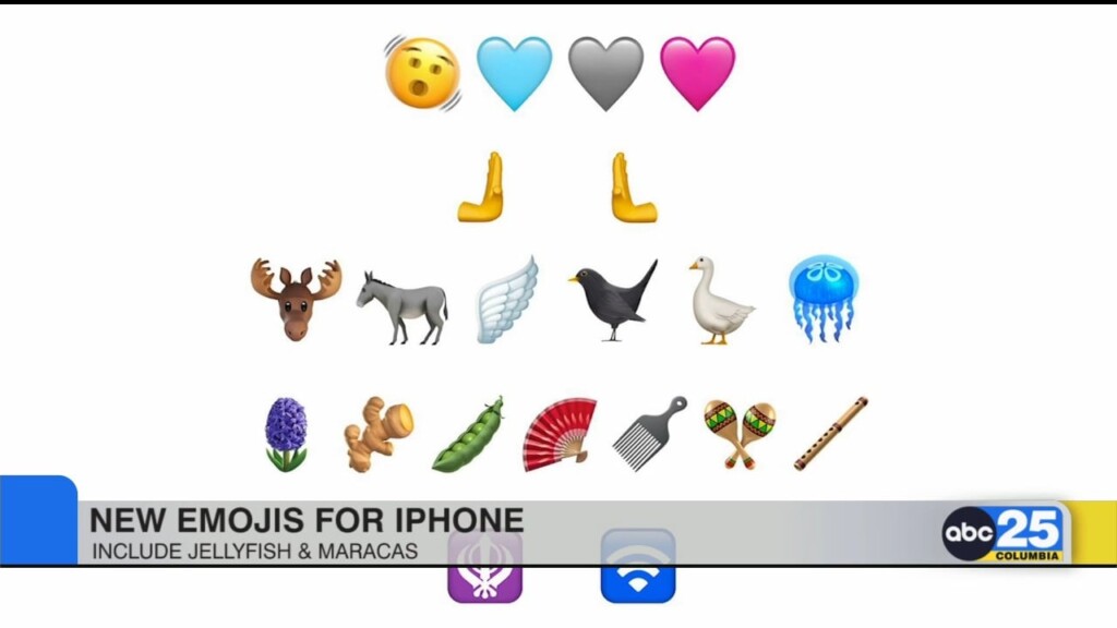 New Emojis For Iphone Include Jellyfish And Maracas