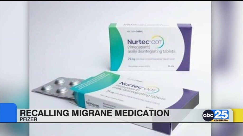 Pfizer Migraine Medication Recalled