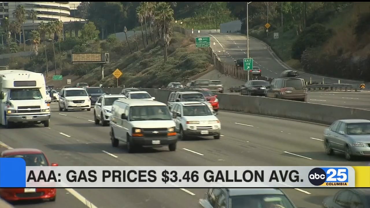AAA: Gas prices $3.46 gallon average - ABC Columbia