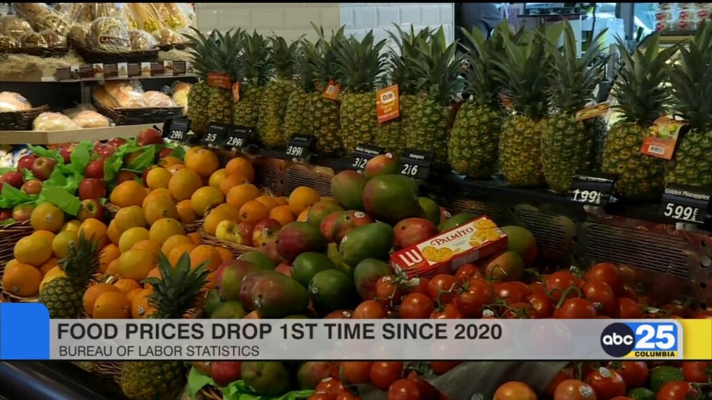 Bureau Of Labor Statistics: Food Prices Drop First Time Since 2020