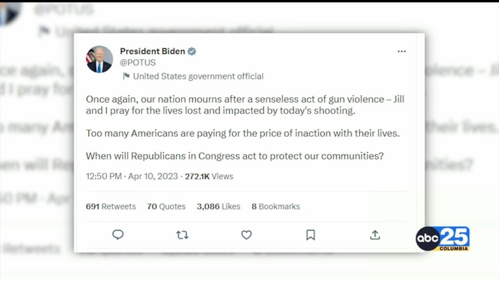 President Biden Issues Statement On Louisville Mass Shooting