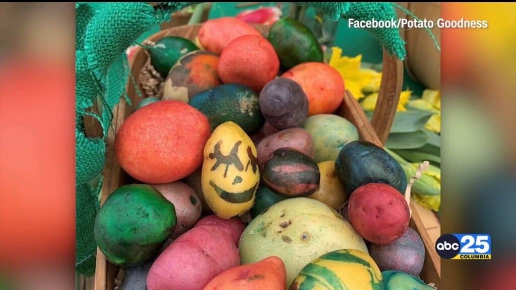 People Turn To Painting Potatoes For Easter