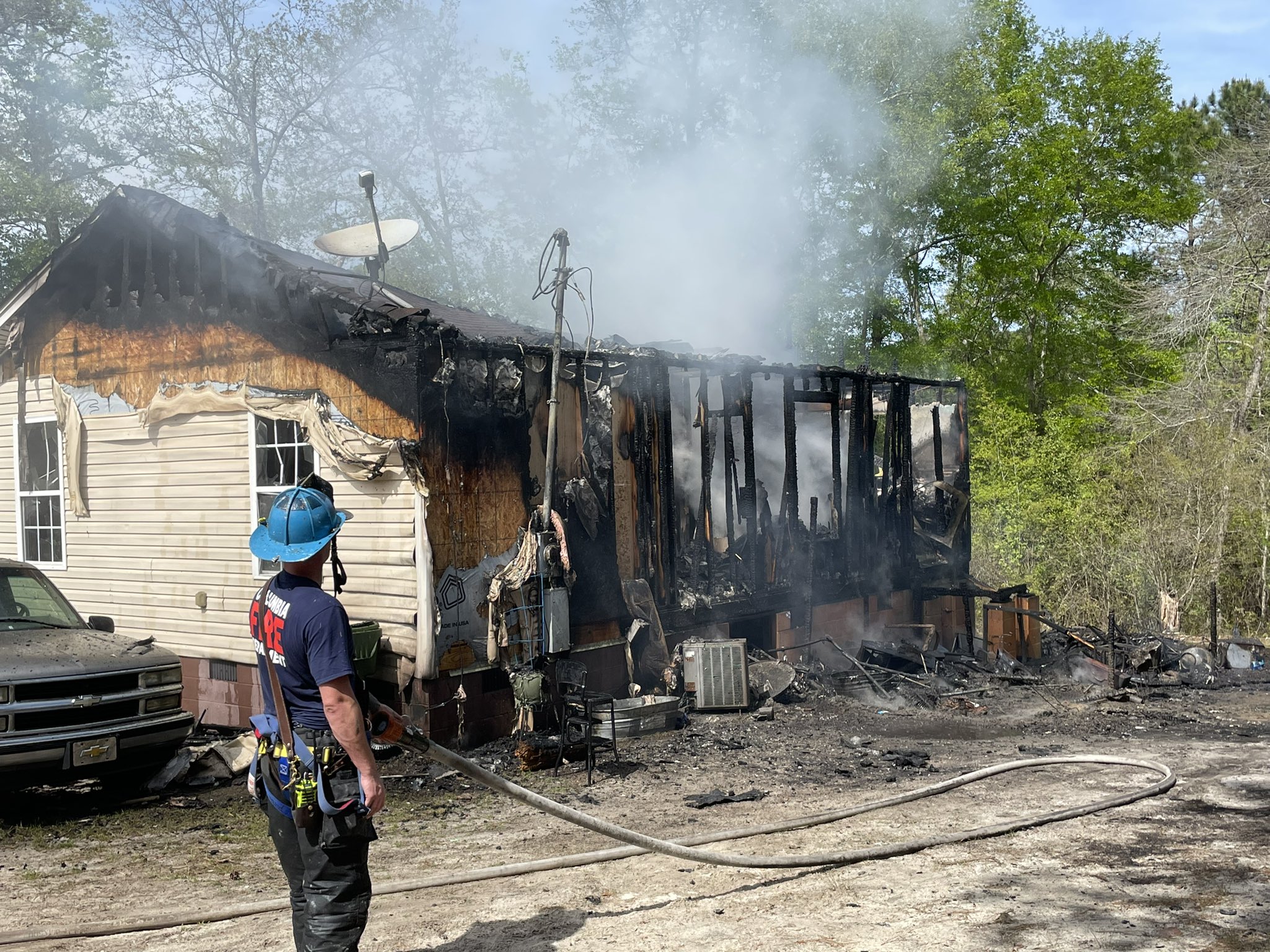 Columbia Fire Department responds to Lassiter Jacobs Road house fire