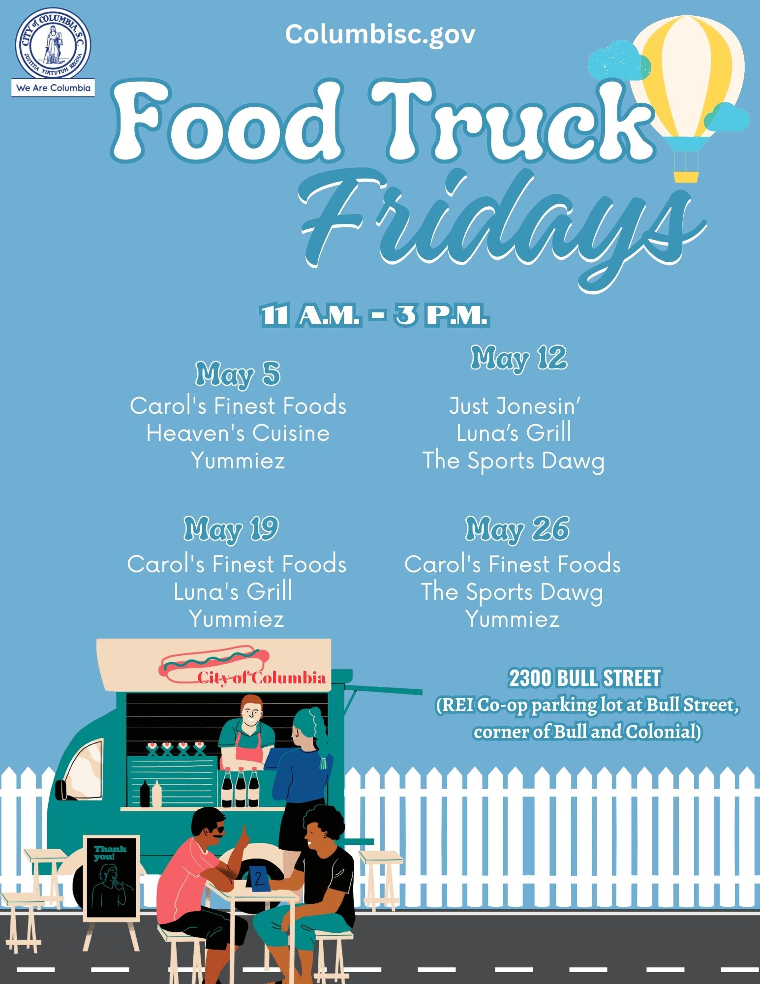 City of Columbia's Food Truck Fridays continues into May ABC Columbia