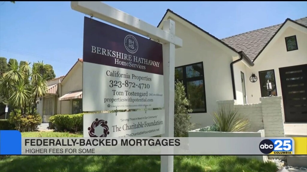 Federally Backed Mortgages Higher Fees For Some