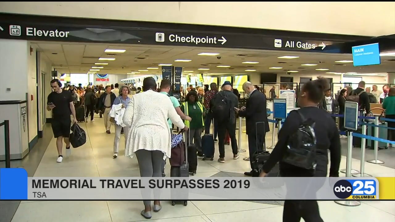 TSA: Memorial Day weekend travel surpasses pre-pandemic - ABC Columbia