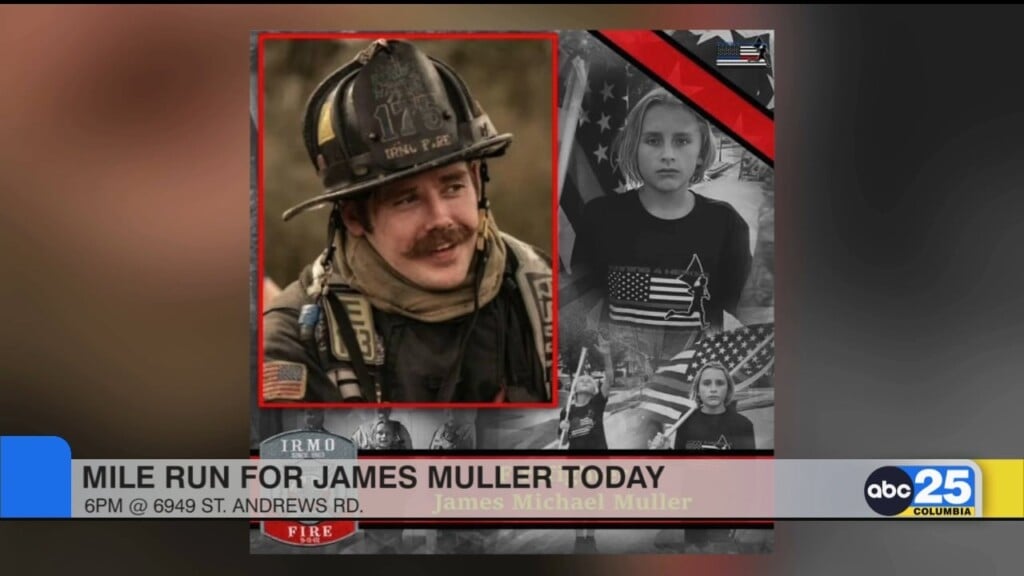 Non Profit Hosting Mile Run For Fallen Irmo Firefighter James Muller
