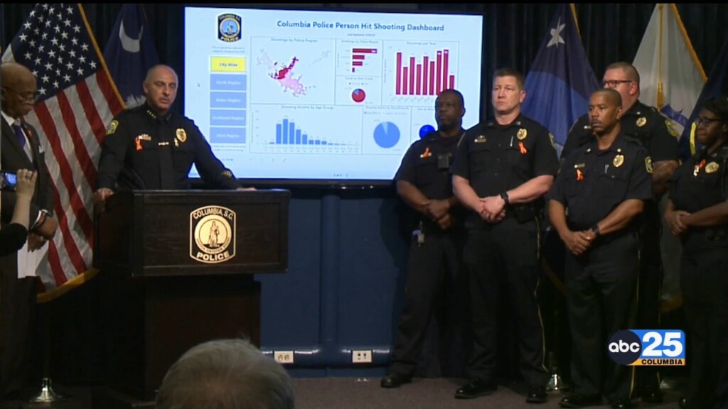 Columbia Police Department Rolls Out Online Dashboards With Shooting Statistics