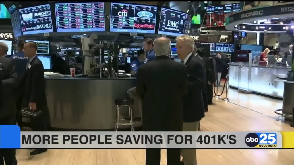 More People Saving For 401ks